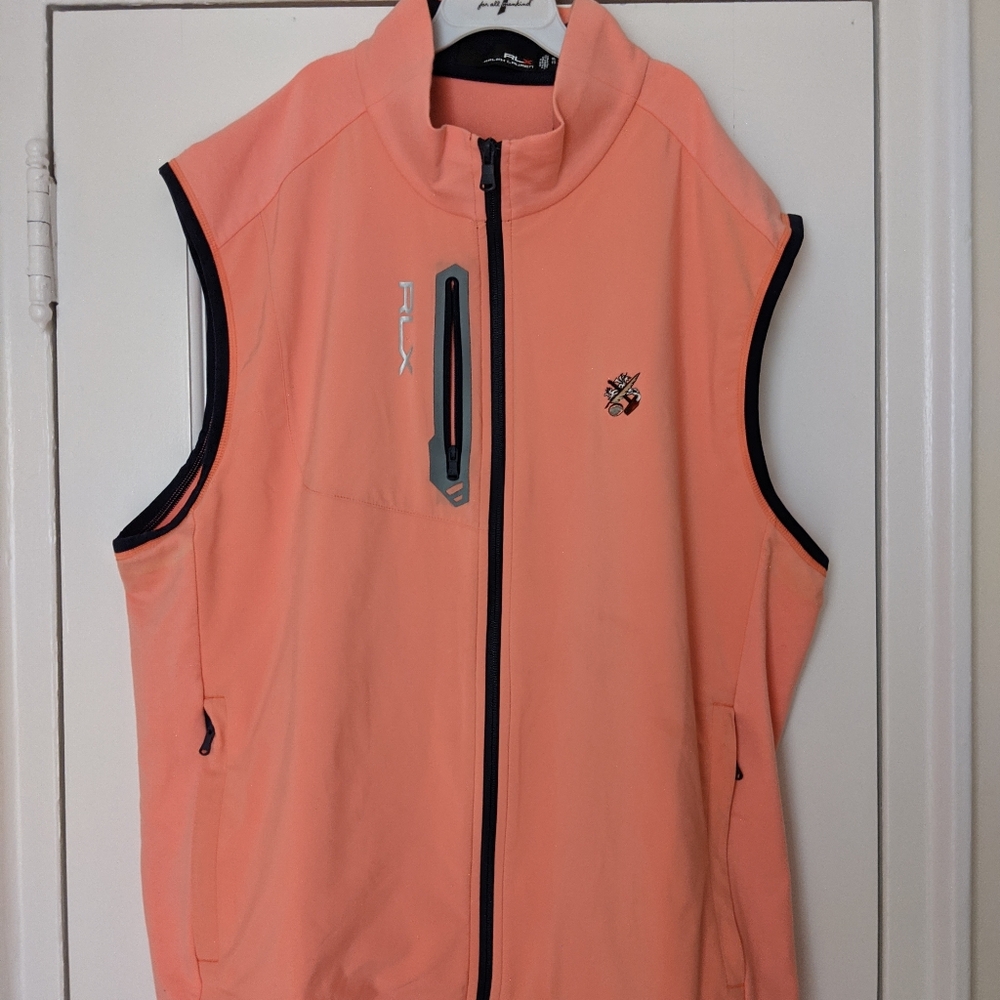 Polo Ralph Lauren vest men pink golf, size XL, RLX